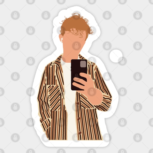 Harry Holland Mirror Selfie Sticker by iplc-creations